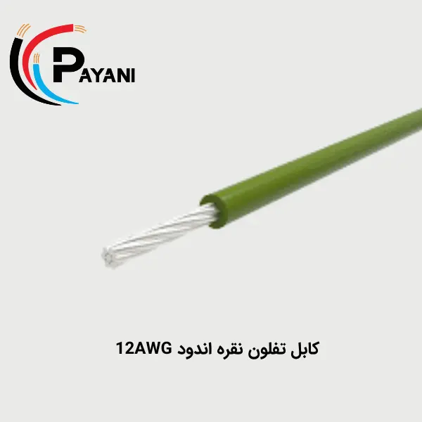 تصویر کابل تفلون نقره اندود 12AWG